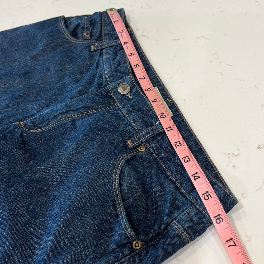 Natural Reflections Plaid Lined Dark Wash Jeans Size 6 - Picture 10 of 13